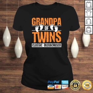 ClassicLadies Mens Grandpa of Twins Fathers Day Shirt