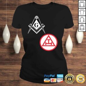 ClassicLadies Mens Mason Royal Arch Split Shirt Masonic York Rite Tee Black