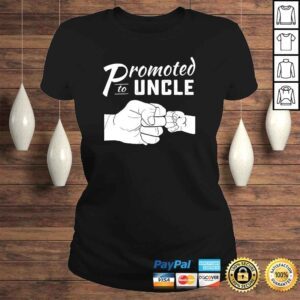 ClassicLadies Mens Promoted to Uncle Shirt baby announcement 2019