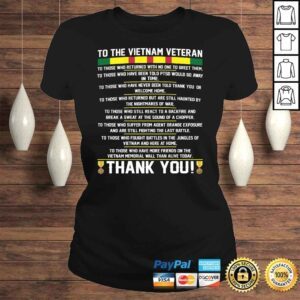 ClassicLadies Mens Thank You To The Vietnam Veterans Gift Tee 1