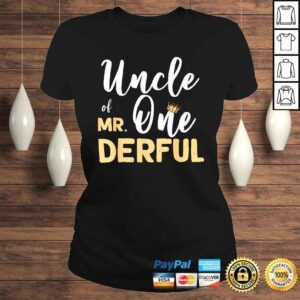 ClassicLadies Mens Uncle Of Mr Onederful 1st Birthday Party Costumes TShirt