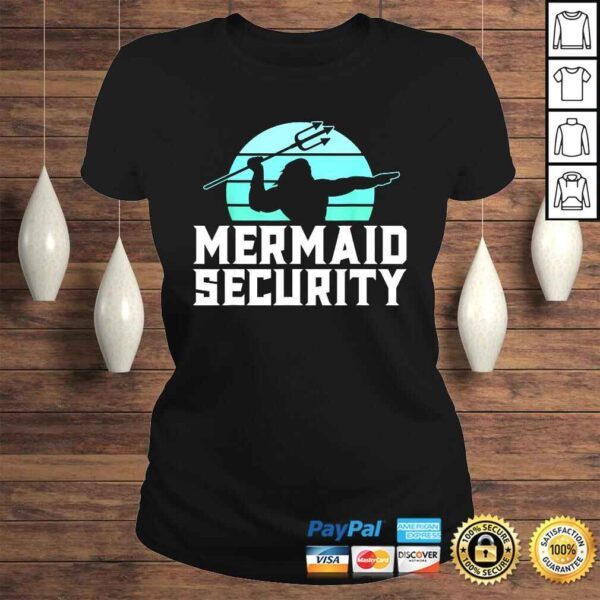 Mermaid Security Shirt Mens Boys Swimmer Dad Merdad TridenTShirt - Image 3