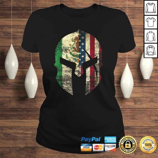 Mexican American Spartan Helmet Chicano Pride Shirt - Image 3