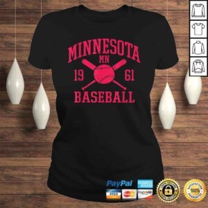 ClassicLadies Minnesota Baseball Minneapolis Vintage Twin City Retro Shirt