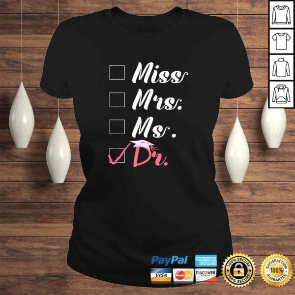 Miss Mrs. Ms. Doctor Shirt For Women V-Neck T-Shirt - Image 3