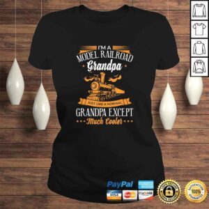 ClassicLadies Model Railroad Train Cool Grandpa Grandparent Gift TShirt