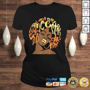 ClassicLadies My Ancestors Dreams Gift Orange Black Girl Magic TShirt