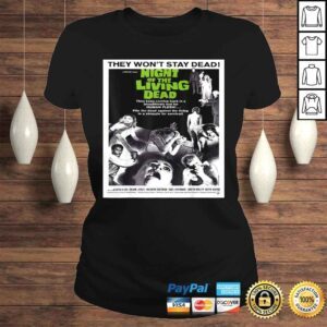 ClassicLadies Night of Living Dead Vintage Zombie Movie TShirt