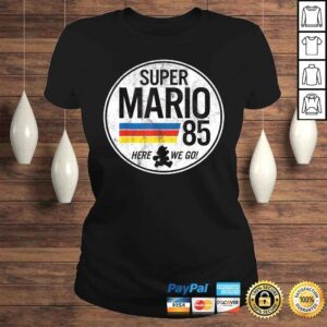 ClassicLadies Nintendo Super Mario Here We Go 85 Retro Vintage Tshirt