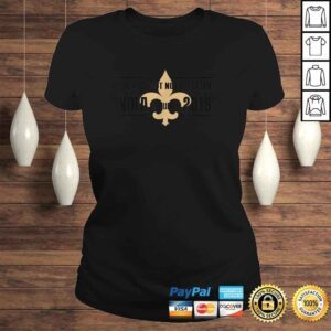 ClassicLadies Nola 2019 Cheated But Not Defeated fleur de lis football TShirt