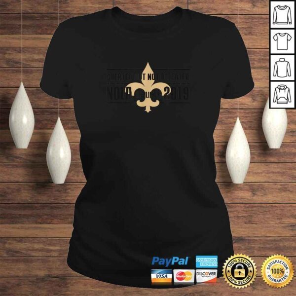 Nola 2019 Cheated But Not Defeated fleur de lis football TShirt - Image 3