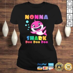 ClassicLadies Nonna Shark Shirt Funny Mothers Day Gift For Womens Mom Tee Shirt