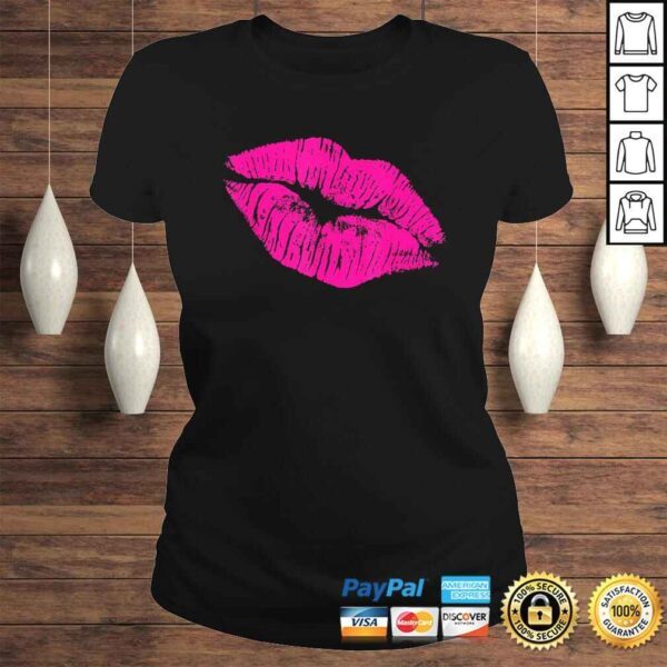 Official 80s Hot Pink Lips TShirt - Image 3