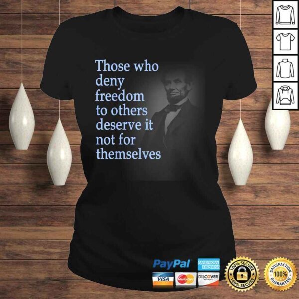 Official Abraham Lincoln Quote T-shirt - Image 3