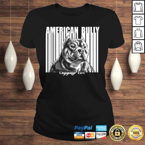 Official American Bully Lucky Luciano Barcode Pit Bull Tee Shirt - Image 3