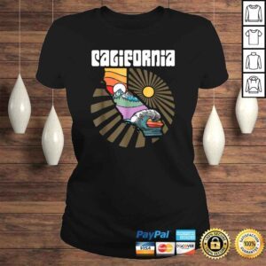 ClassicLadies Official California Outdoors Retro Mountains Trees Waves Shirt