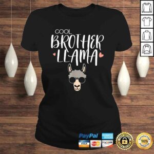 ClassicLadies Official Cool Brother Llama Funny Llama Family Matching Shirt