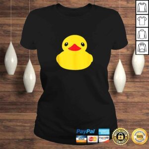 ClassicLadies Official Cute Duck Shirt Yellow Rubber Ducky Emoji Shirt