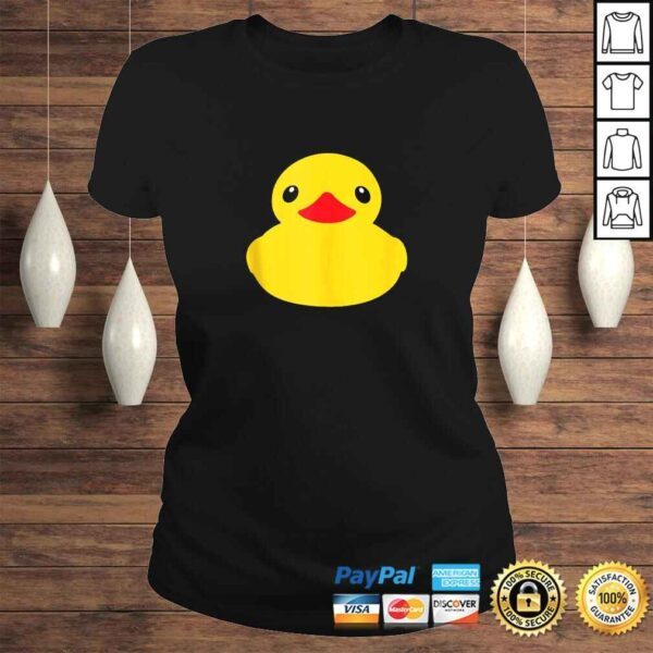 Official Cute Duck Shirt - Yellow Rubber Ducky Emoji Shirt - Image 3