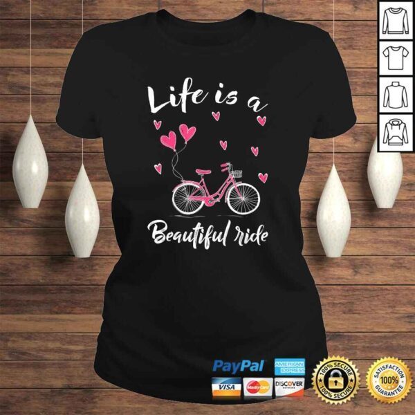 Official Cycling Life Is A Beautiful Ride Bicycle Gift Top - Image 3