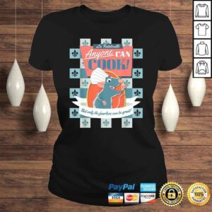 ClassicLadies Official Disney Pixar Ratatouille Remy Anyone Can Cook Poster TShirt Gift