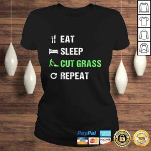 ClassicLadies Official Eat Sleep Cut Grass RepeaShirt Funny Landscaper TShirt