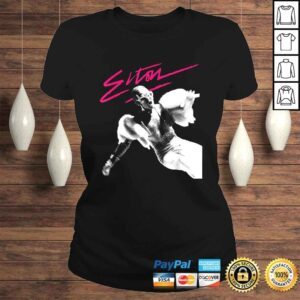 ClassicLadies Official Elton John Official Pink Brush Photo Shirt