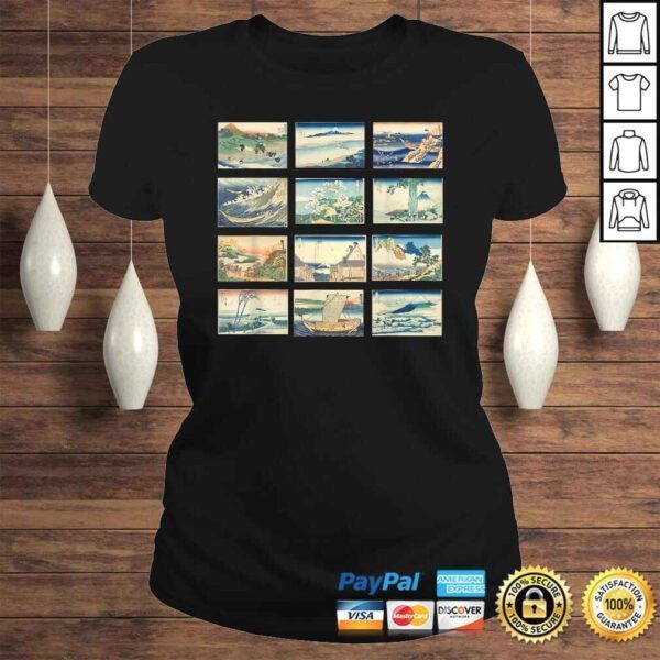 Official Famous Vintage Japanese Art Classics Katsushika Hokusai TShirt Gift - Image 3