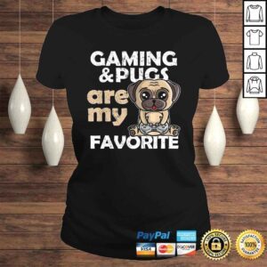 ClassicLadies Official Gaming Pugs Are My Favorite Gamer Tee Boys Girls TShirt