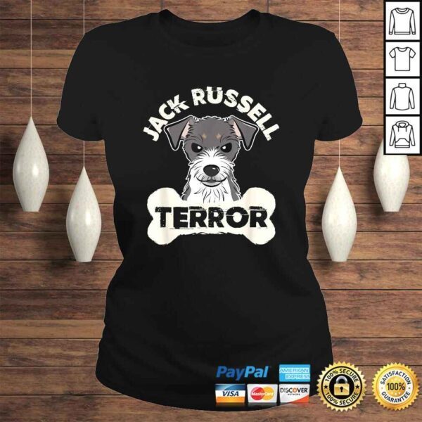 Official Jack Russell Terrier Gifts Funny Dog Pun Jack Russell Terror TShirt - Image 3