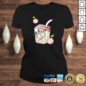 ClassicLadies Official Japanese Juice Box Peach Juice kanji TShirt