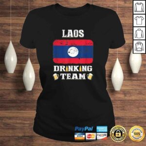 ClassicLadies Official Laos Drinking Team Funny Beer Tee TShirt