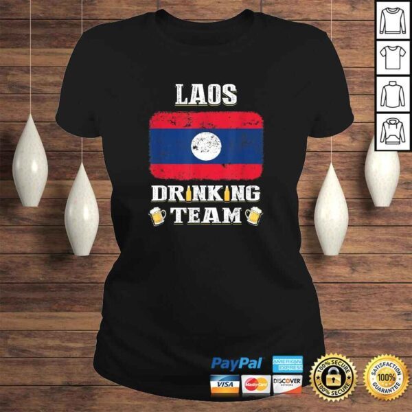 Official Laos Drinking Team Funny Beer Tee T-Shirt - Image 3