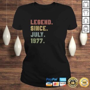 ClassicLadies Official Legend Since July 1977 43rd Birthday 43 Years Old Tee TShirt