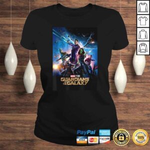 ClassicLadies Official Marvel Studios Guardians Of The Galaxy Movie Graphic Shirt