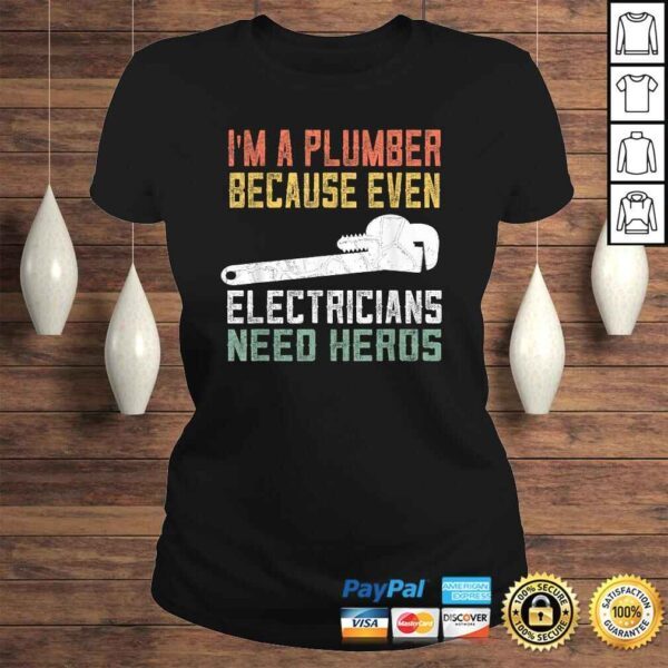 Official Mens Funny Plumber Gifts For Men Retro Plumbing Gift TShirt - Image 3