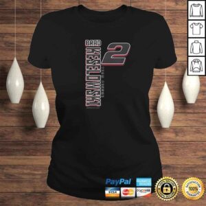 ClassicLadies Official NASCAR Brad Keselowski Vertical Carbon Fiber Gift TShirt