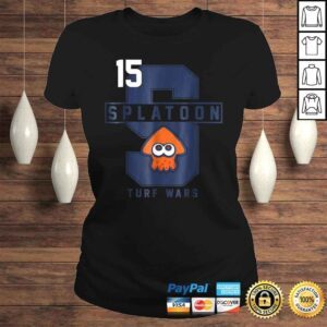 ClassicLadies Official Nintendo Splatoon College Letter Turf Wars Graphic Shirt