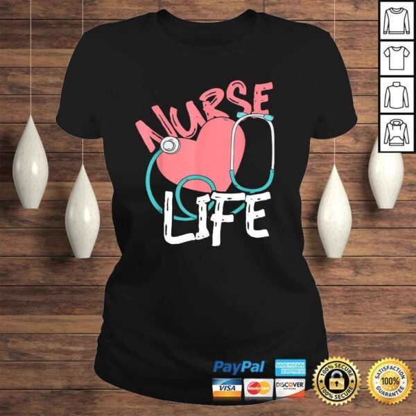 Official Nursing Medicine Student Stethoscope Gift Nurse Shirt - Image 3