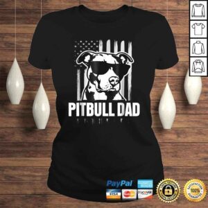 ClassicLadies Official Pitbull Dad Mens Shirt Proud American Pit Bull Dog Shirt