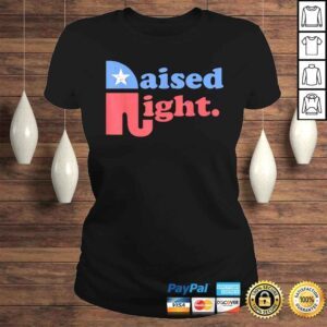 ClassicLadies Official Raised Right Republican Elephant Retro Style Distressed TShirt