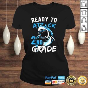 ClassicLadies Official Ready To Attack 2nd Grade Boys Back To School Tee Shirt