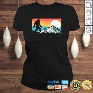 ClassicLadies Official Retro Bigfoot Silhouette Rocky Mountains Tee TShirt