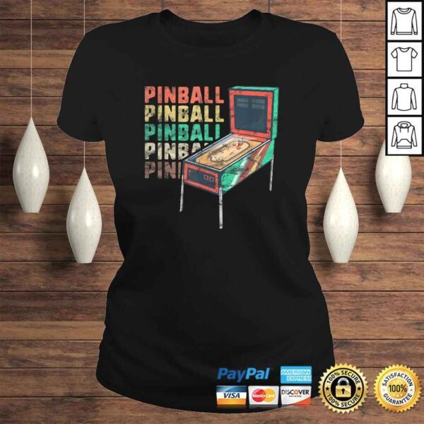 Official Retro Pinball Machine Shirt Women Men Gamer Geek Vintage Shirt - Image 3