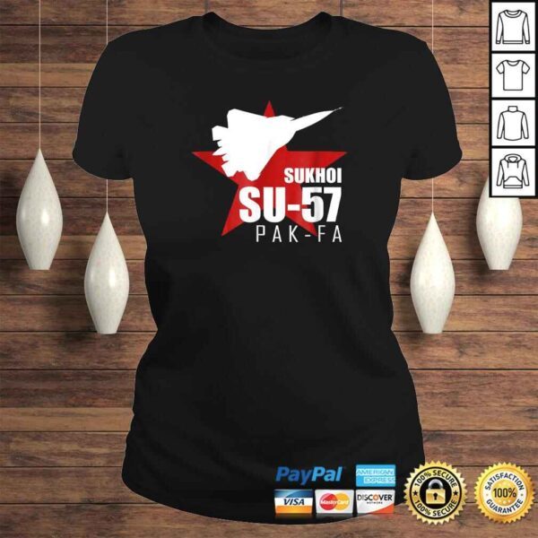 Official Russian Fighter Tee  SU57 PAK FA T-shirt - Image 3