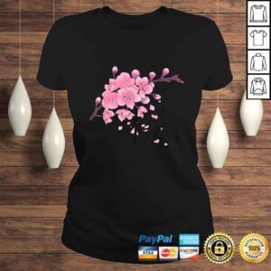 ClassicLadies Official Sakura Cherry Blossoms with Japanese Kanji TShirt