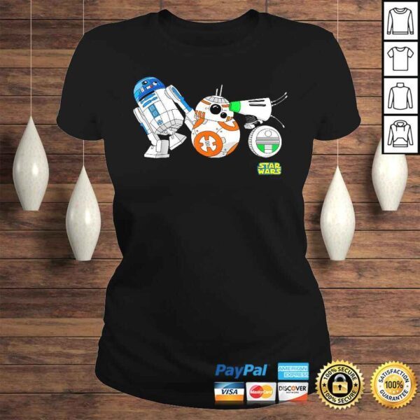 Official Star Wars The Rise Of Skywalker Cartoon Droid Lineup TShirt Gift - Image 3