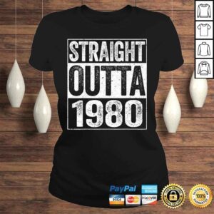 ClassicLadies Official Straight Outta 1980 Shirt 40th Birthday TShirt