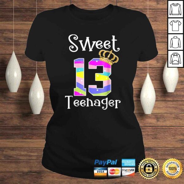 Official Teenager Shirt -13th Birthday Gift- Sweet 13 Tee - Image 3