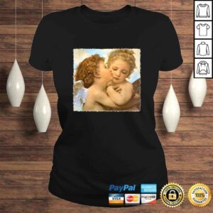 ClassicLadies Official The First Kiss angels detail by Bouguereau TShirt